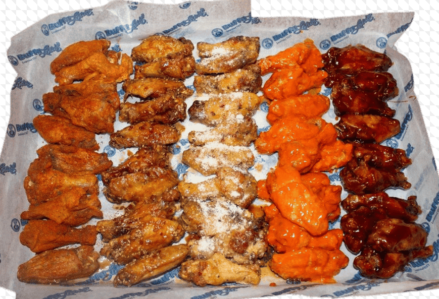 A basket of wings at BuffaLouie's on West Main Street in Carmel