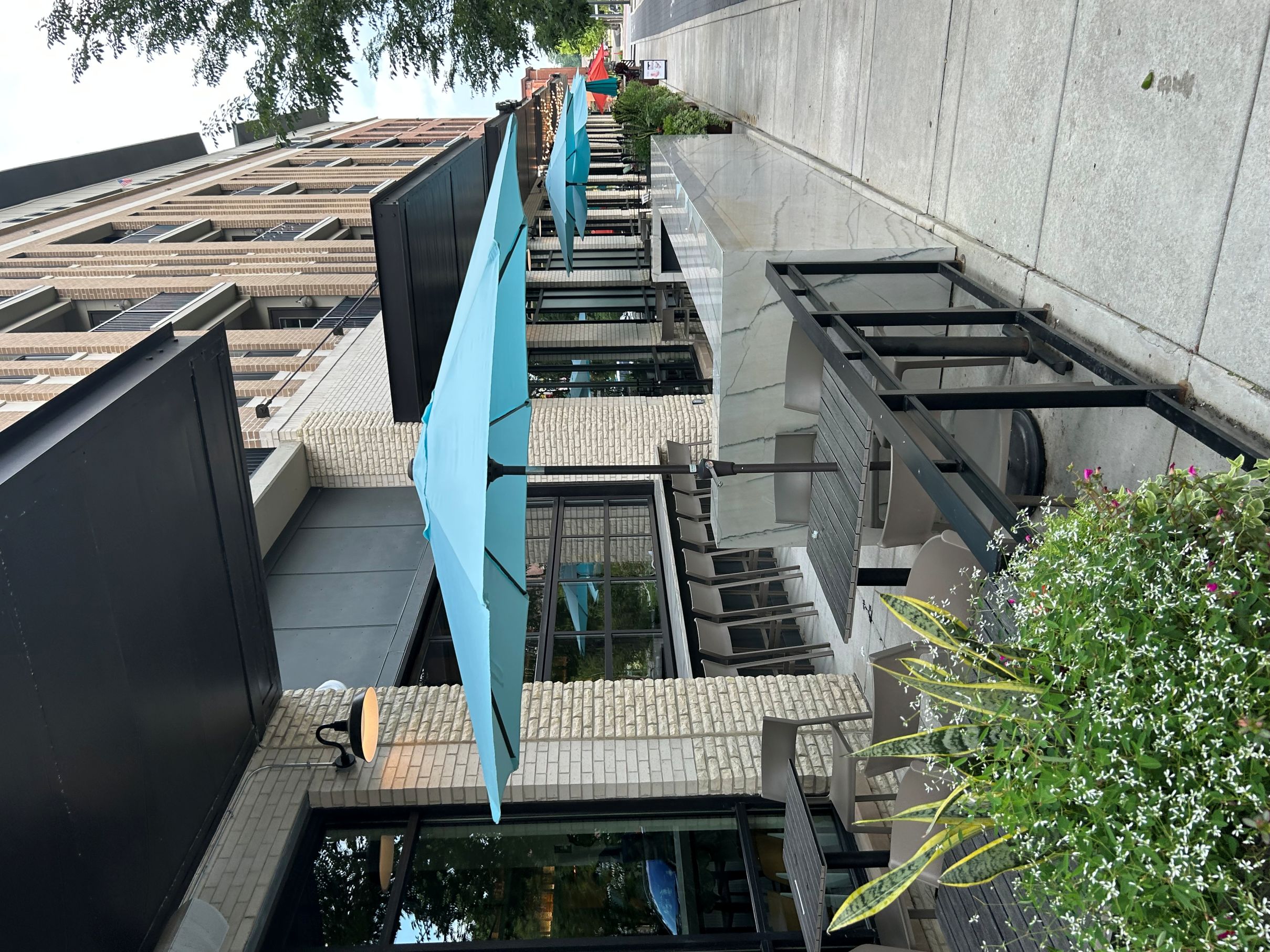 Garden Table's patio along the Monon Trail in Midtown Carmel