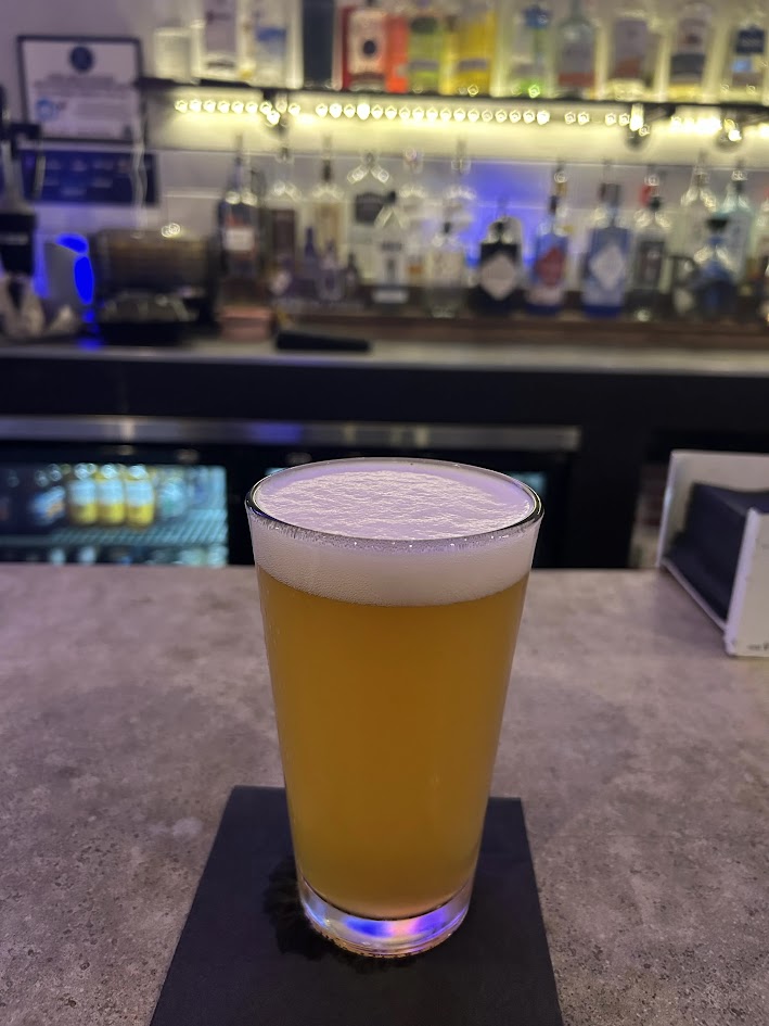 Fork + Ale&rsquo;s own Never Been to Germany hefeweizen in Midtown Carmel