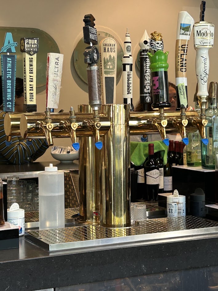 The draft beer list at Garden Table in Midtown Carmel